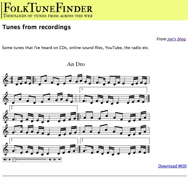 FolkTuneFinder version 3